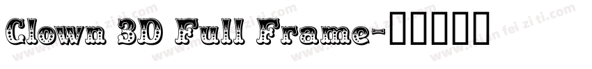 Clown 3D Full Frame字体转换